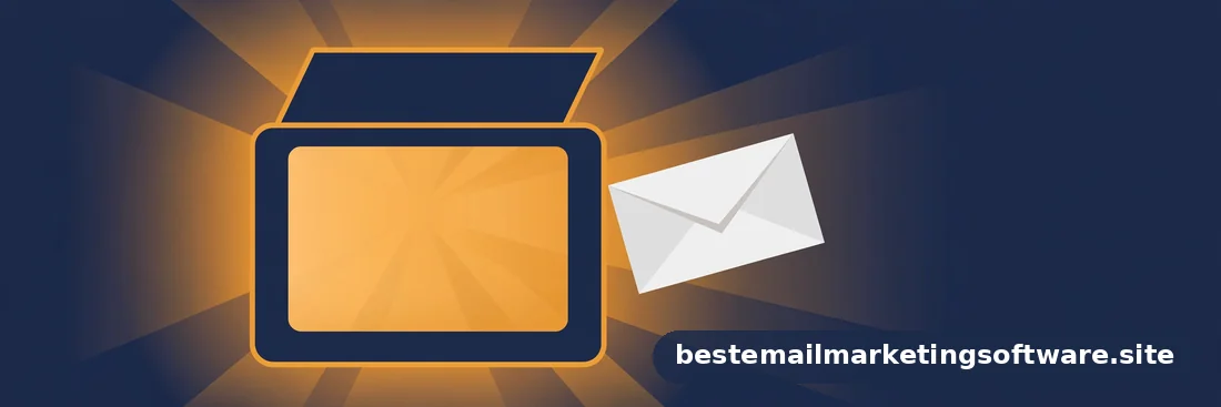 Flat editorial illustration of an inbox door opening with an envelope entering, in deep navy, paper white, and warm amber